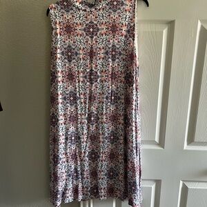 Floral Sleeveless Dress - Multicolor